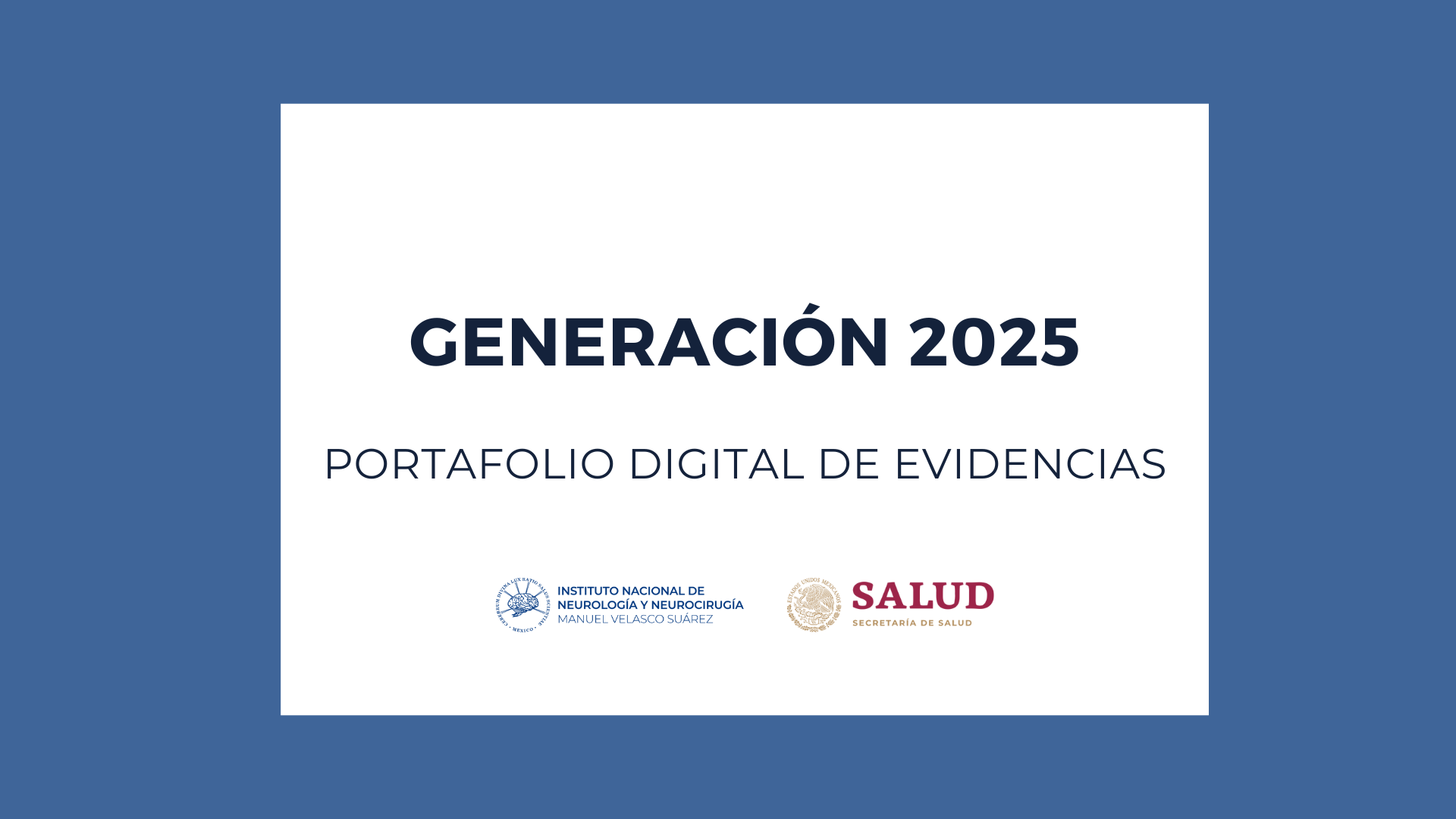 PORTAFOLIOS: GENERACIÓN PAEM 2025