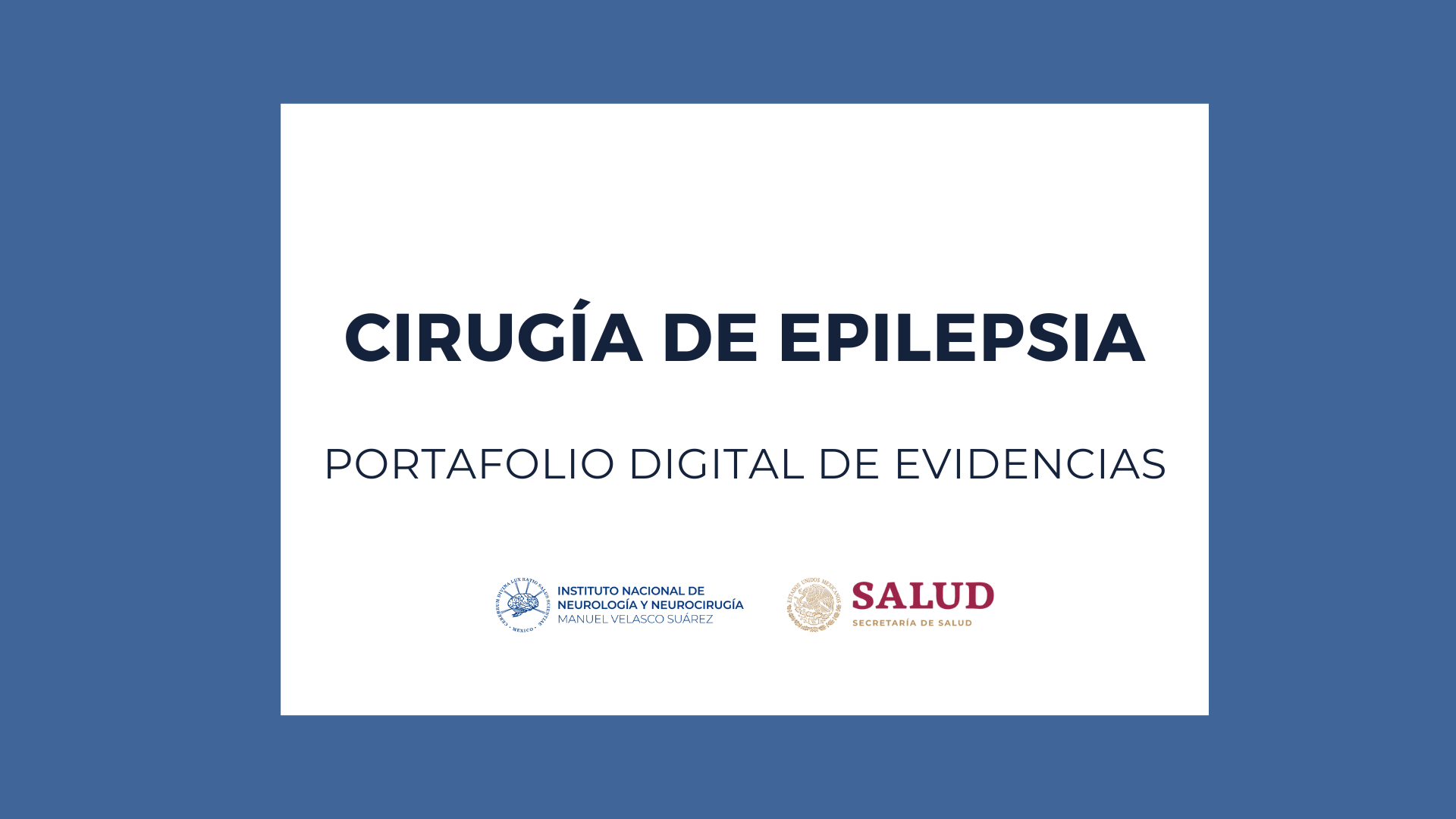 PORTAFOLIOS 2025: PAEM CIRUGÍA DE EPILEPSIA