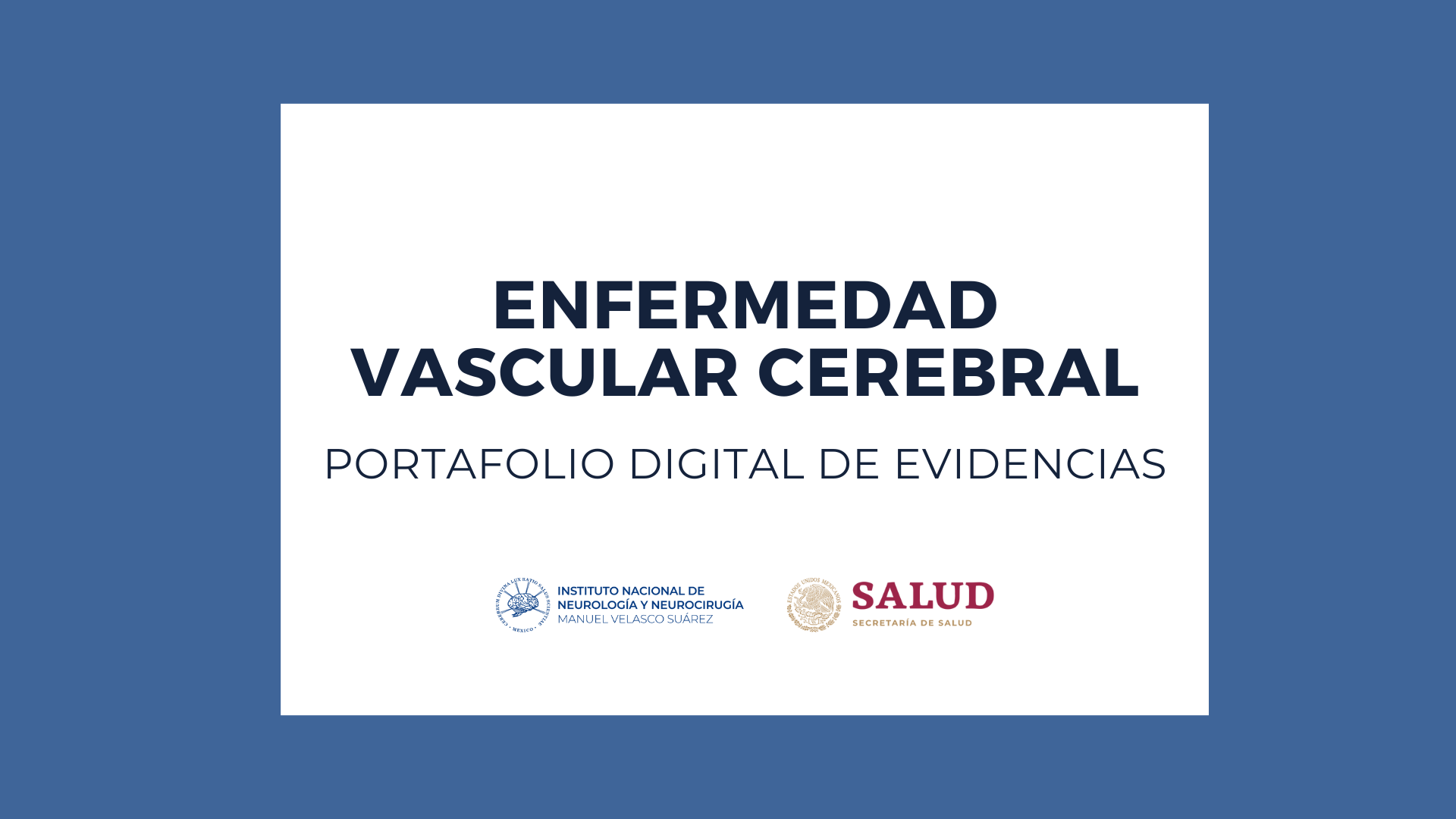 PORTAFOLIOS 2025: PAEM ENFERMEDAD VASCULAR CEREBRAL