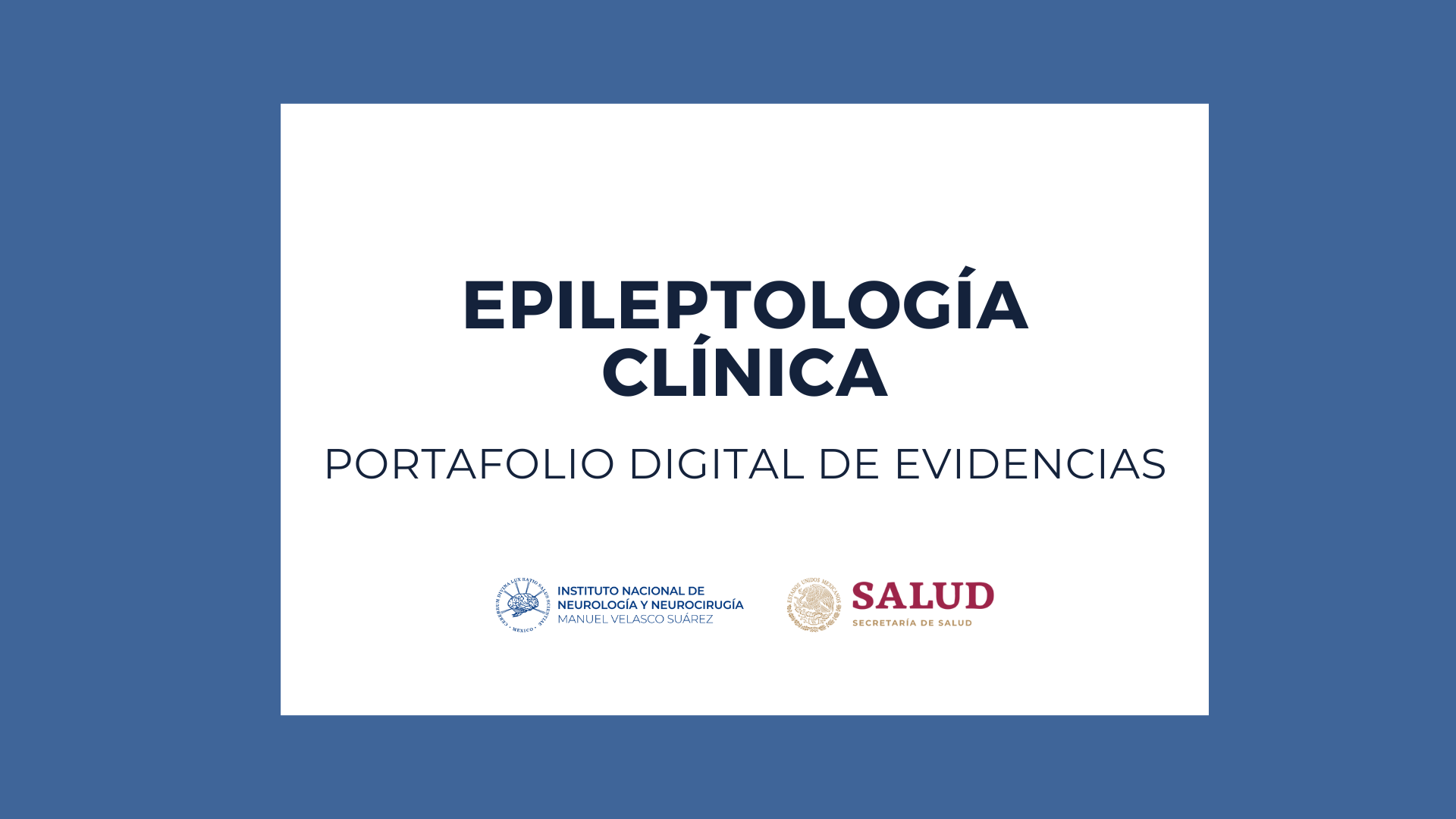 PORTAFOLIOS 2025: PAEM EPILEPTOLOGÍA CLÍNICA