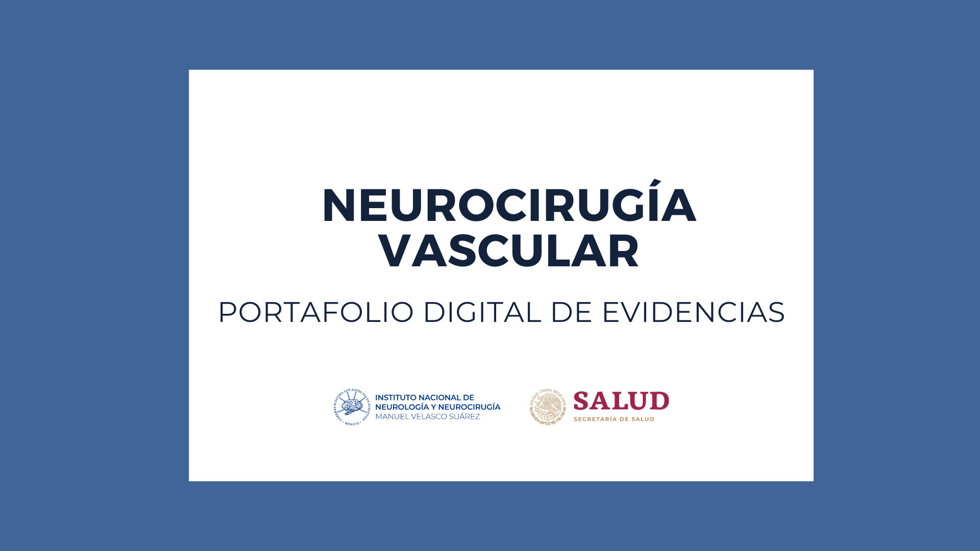 PORTAFOLIOS 2025: PAEM NEUROCIRUGÍA VASCULAR