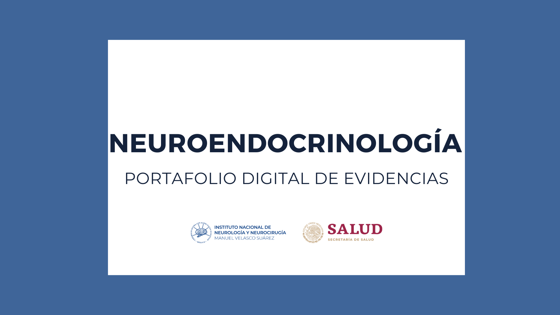 PORTAFOLIOS 2025: PAEM NEUROENDOCRINOLOGÍA
