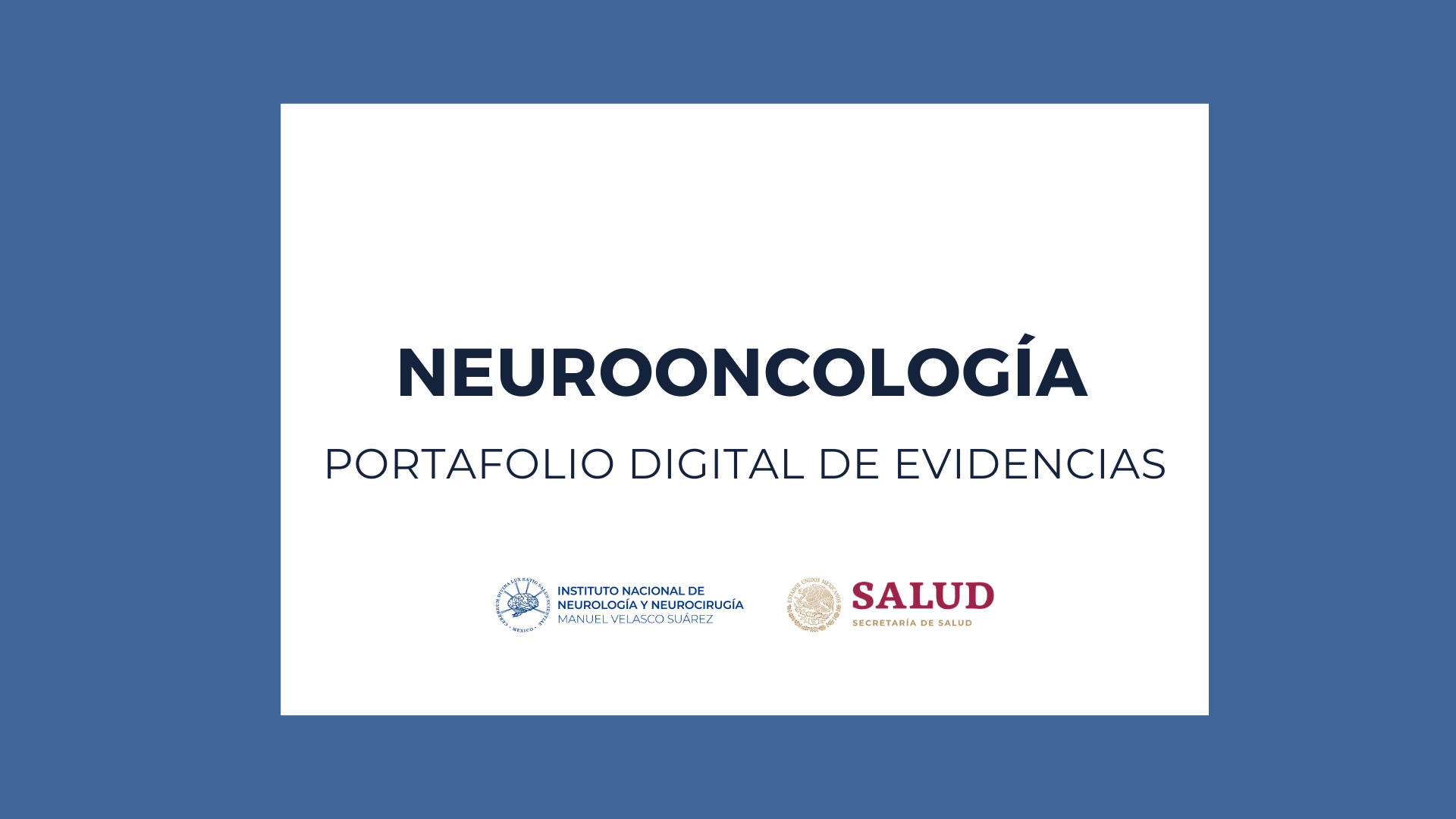 PORTAFOLIOS 2025: PAEM NEUROONCOLOGÍA